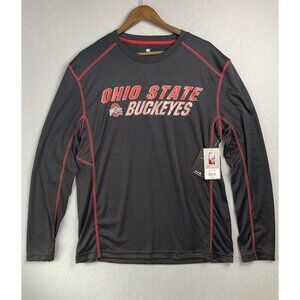NEW Ohio State Buckeyes Colosseum Black Long‎ Sleeve Crew Neck Shirt Men's L NWT